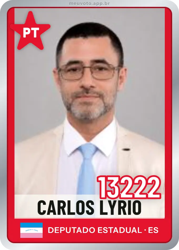 Carta de Carlos Lyrio, número 13222, PT