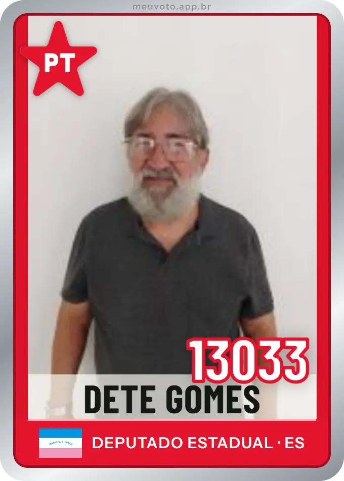 Carta de Dete Gomes, número 13033, PT