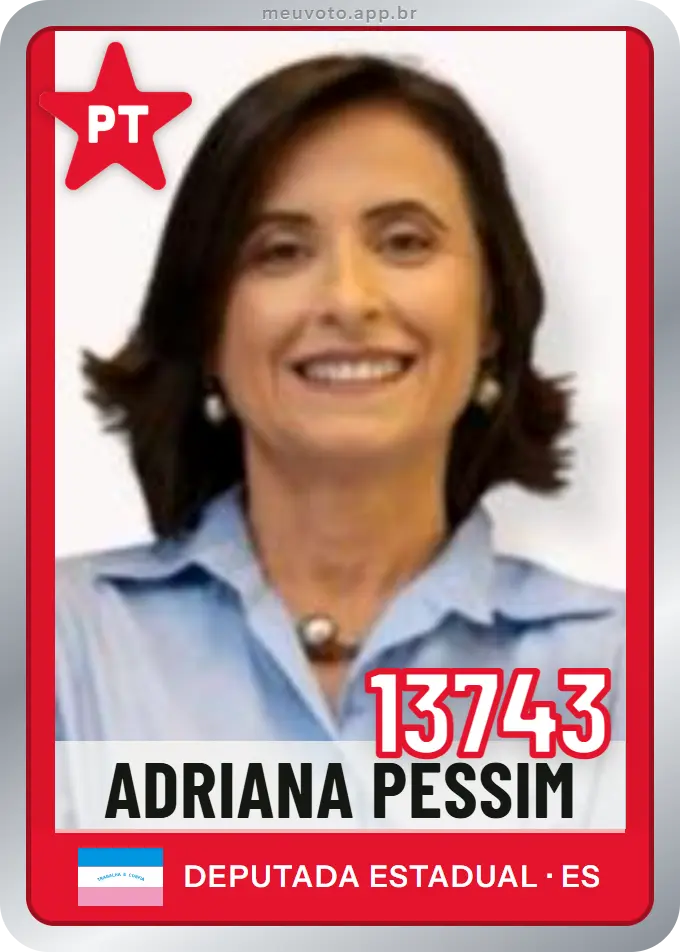 Carta de Adriana Pessim, número 13743, PT
