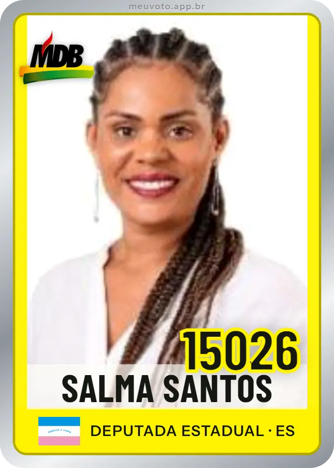 Carta de Salma Santos, número 15026, MDB