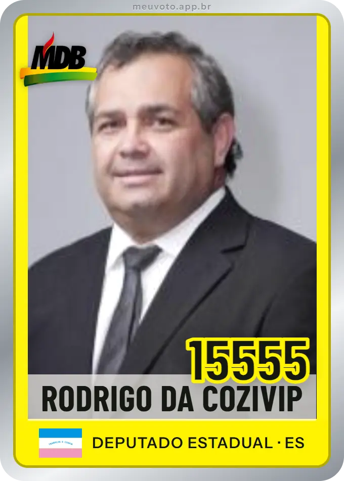 Carta de Rodrigo da Cozivip, número 15555, MDB