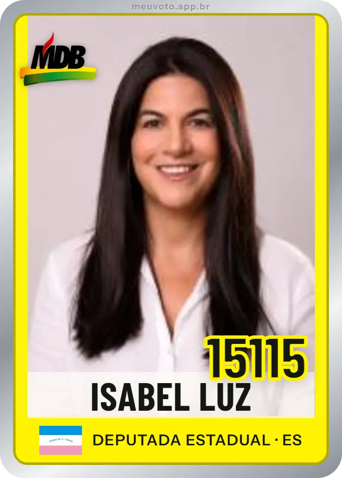 Carta de Isabel Luz, número 15115, MDB