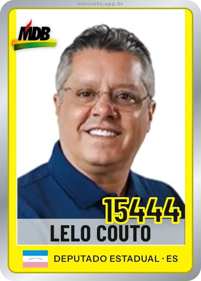 Carta de Lelo Couto, número 15444, MDB