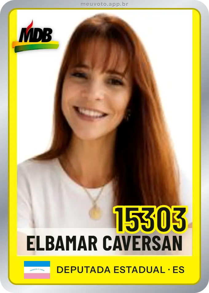 Carta de Elbamar Caversan, número 15303, MDB