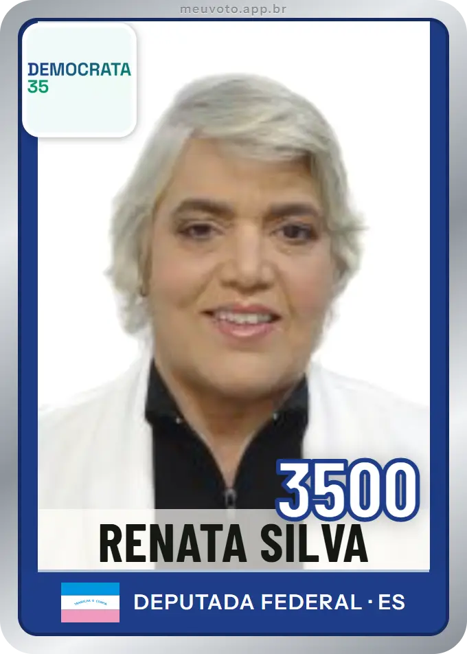 Carta de Renata Silva, número 3500, Democrata
