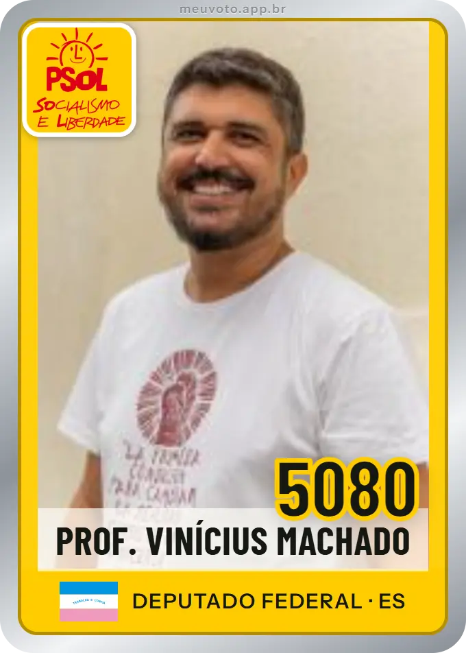 Carta de Prof. Vinícius Machado, número 5080, PSOL