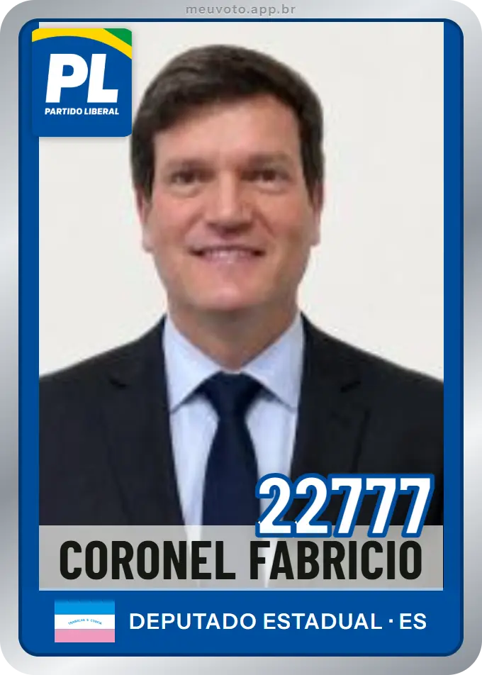 Carta de Coronel Fabricio, número 22777, PL