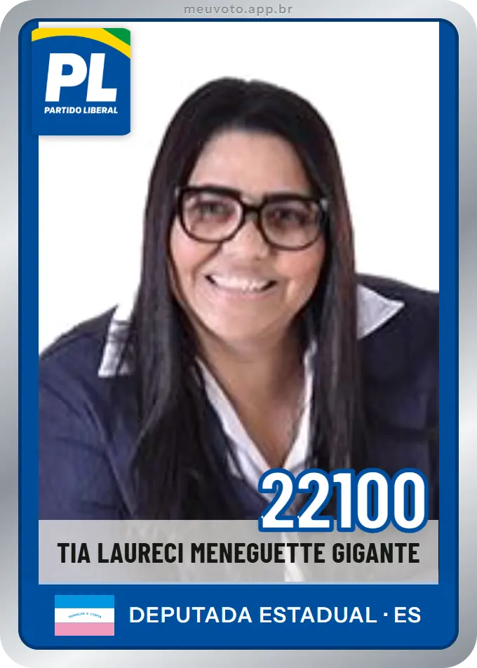 Carta de Tia Laureci Meneguette Gigante, número 22100, PL