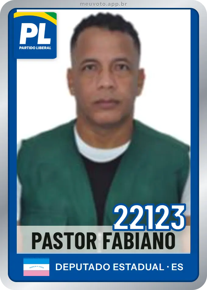 Carta de Pastor Fabiano, número 22123, PL
