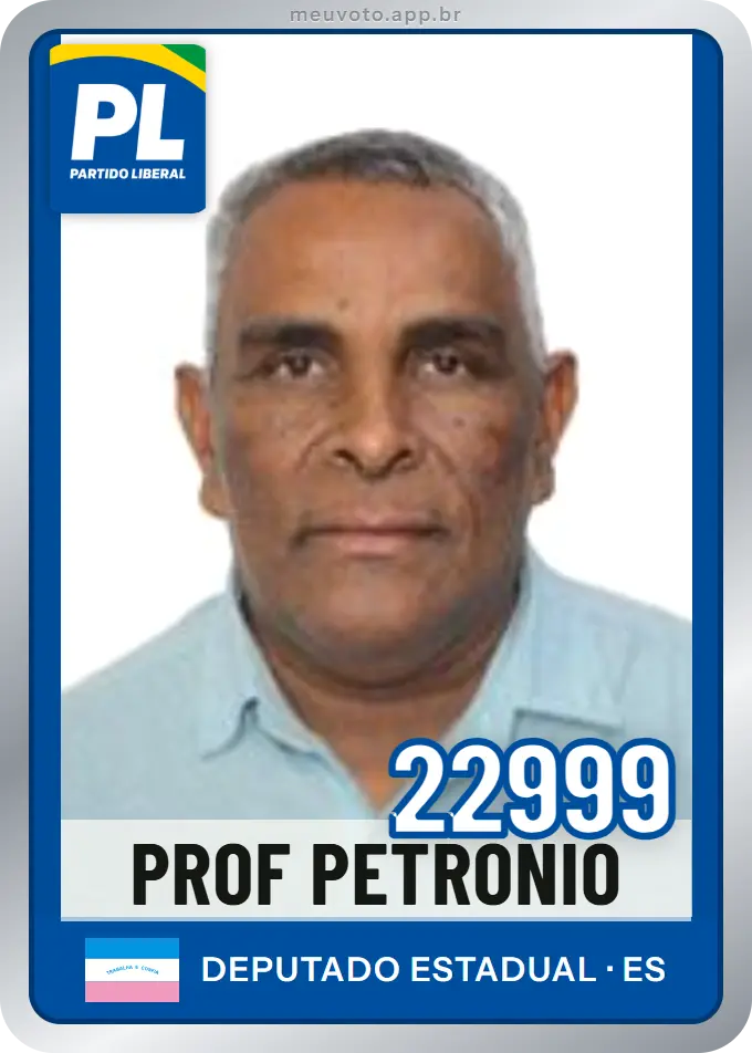 Carta de Prof Petronio, número 22999, PL