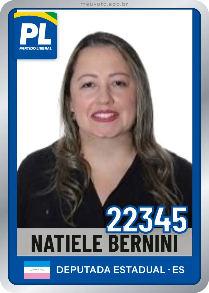 Carta de Natiele Bernini, número 22345, PL