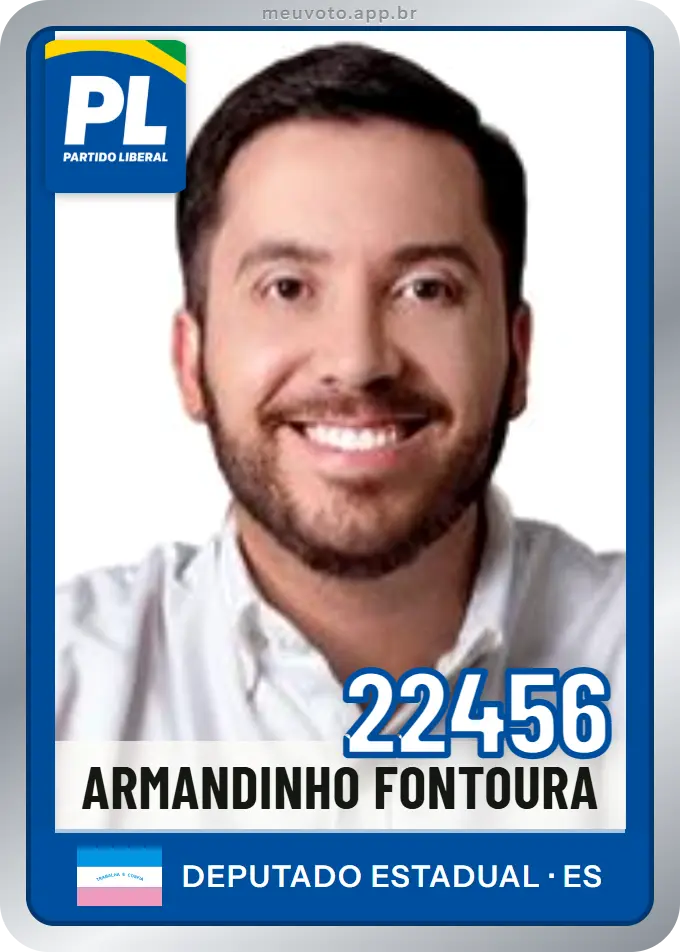Carta de Armandinho Fontoura, número 22456, PL