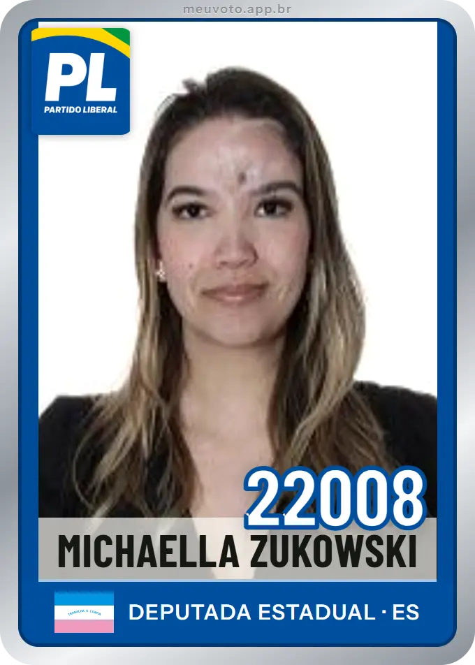 Carta de Michaella Zukowski, número 22008, PL