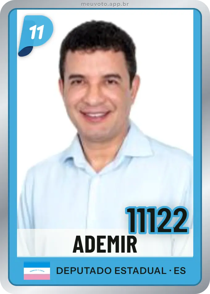 Carta de Ademir, número 11122, PP