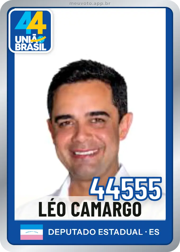 Carta de Léo Camargo, número 44555, União