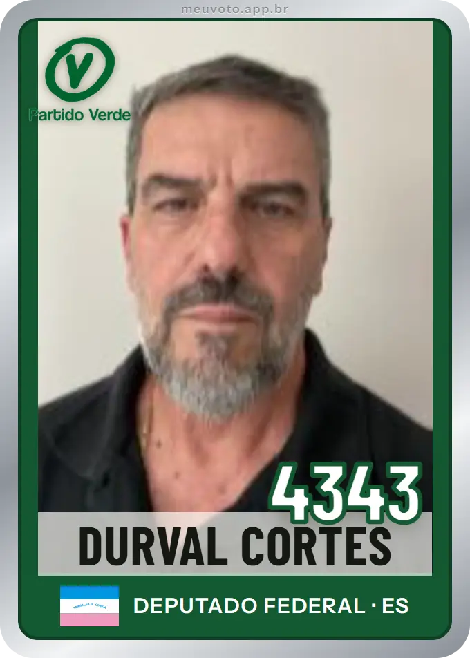 Carta de Durval Cortes, número 4343, PV