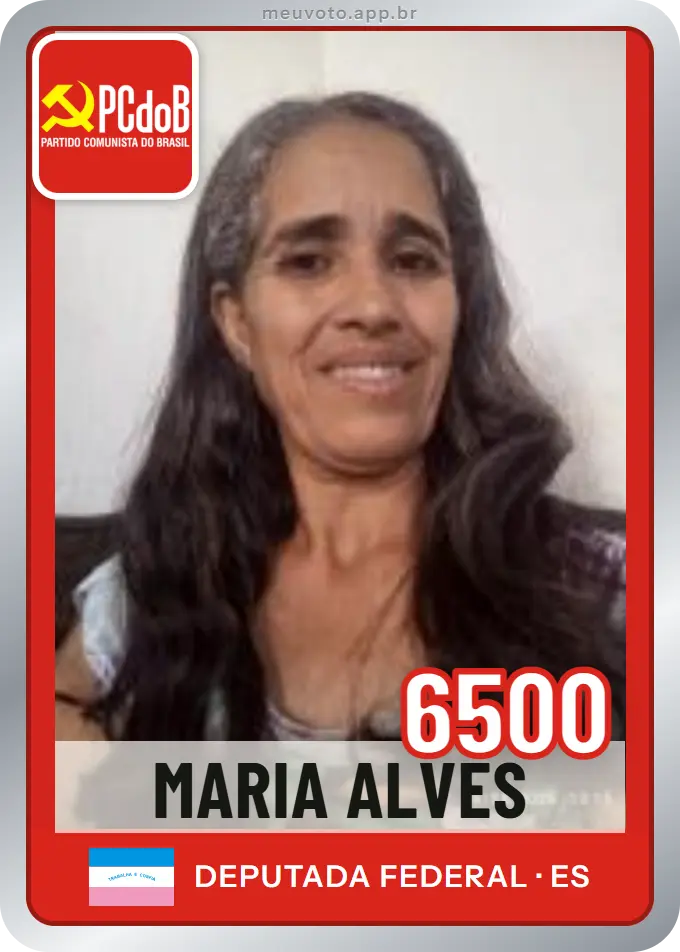 Carta de Maria Alves, número 6500, PCdoB