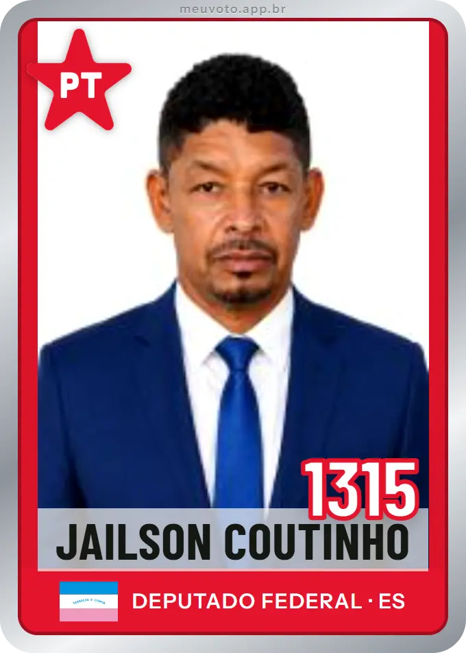 Carta de Jailson Coutinho, número 1315, PT