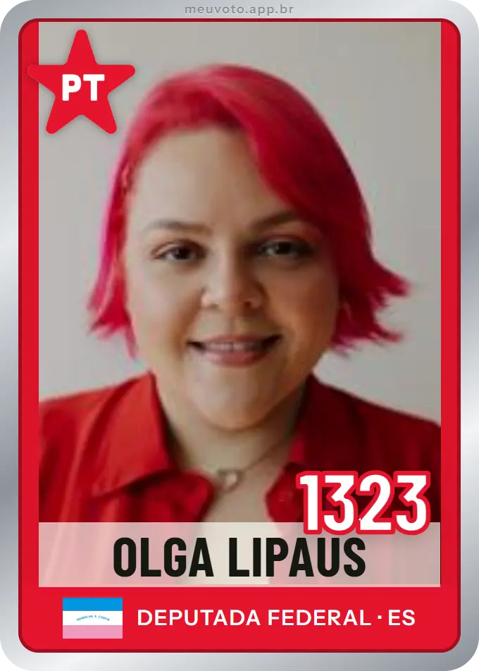Carta de Olga Lipaus, número 1323, PT