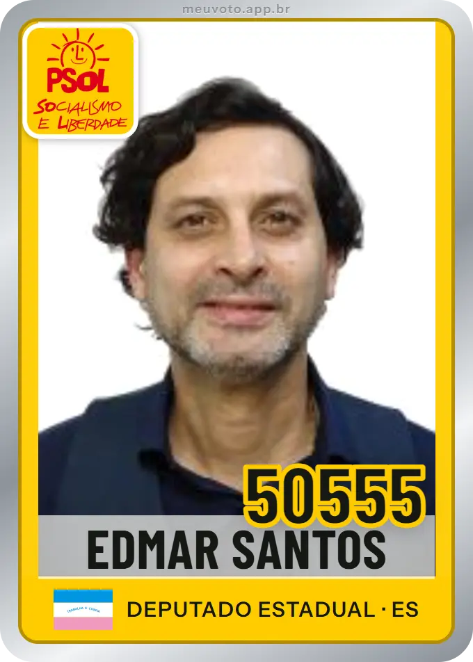 Carta de Edmar Santos, número 50555, PSOL