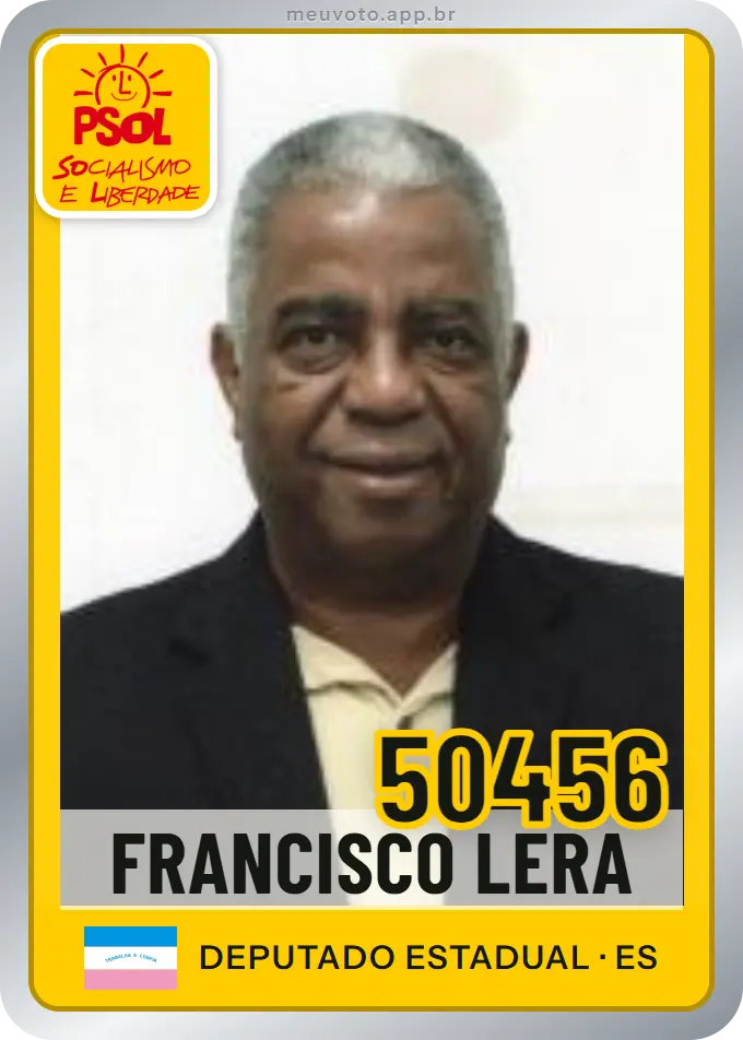 Carta de Francisco Lera, número 50456, PSOL