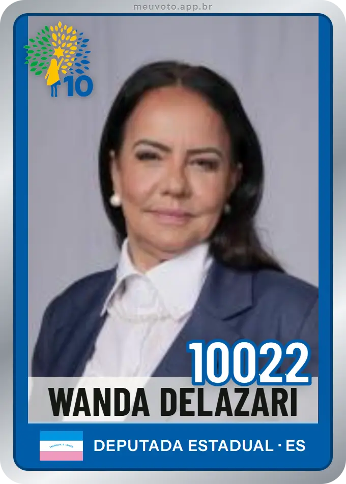 Carta de Wanda Delazari, número 10022, Republicanos