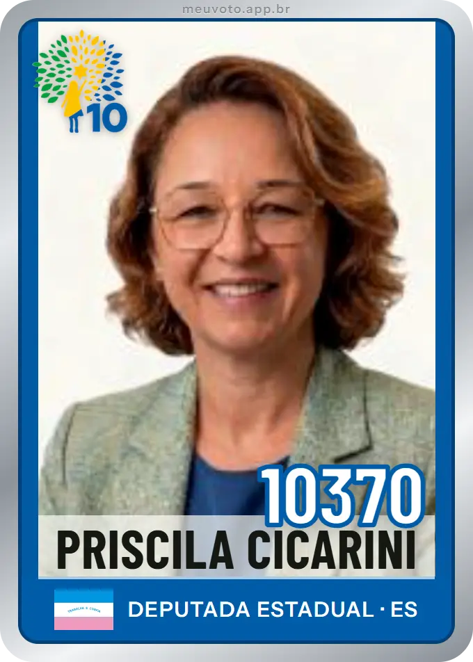 Carta de Priscila Cicarini, número 10370, Republicanos