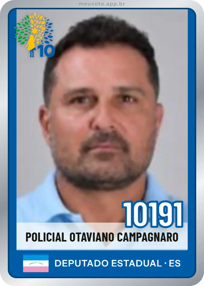 Carta de Policial Otaviano Campagnaro, número 10191, Republicanos