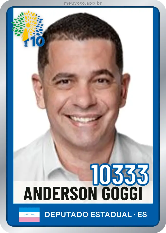 Carta de Anderson Goggi, número 10333, Republicanos