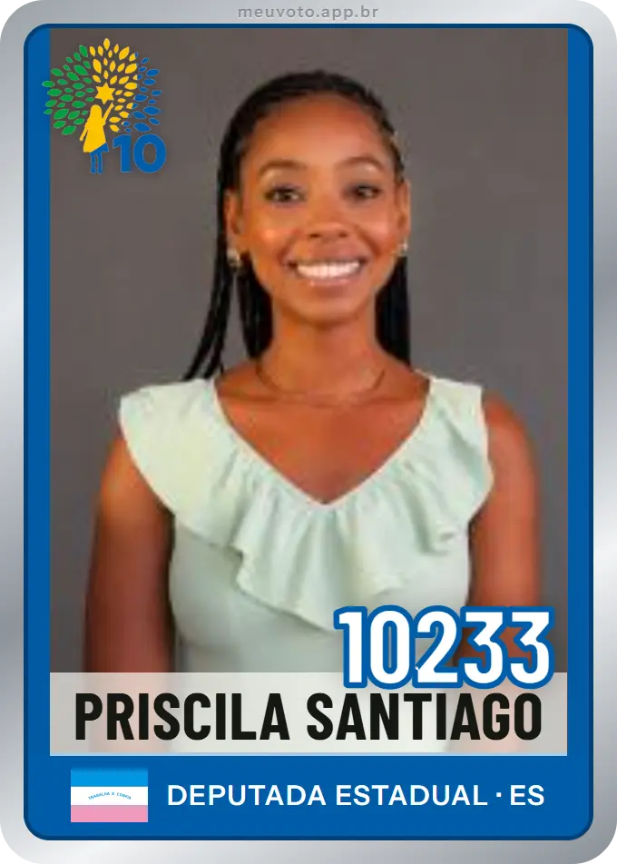 Carta de Priscila Santiago, número 10233, Republicanos