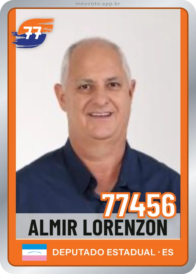 Carta de Almir Lorenzon, número 77456, Solidariedade
