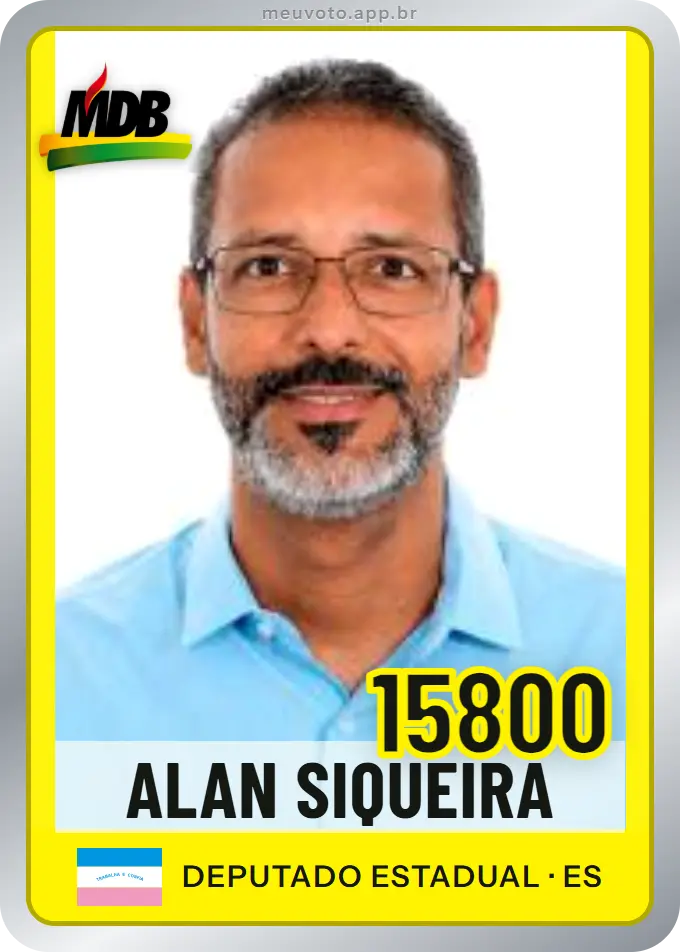 Carta de Alan Siqueira, número 15800, MDB