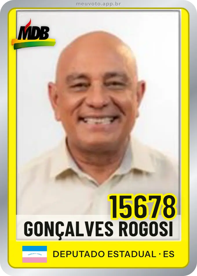 Carta de Gonçalves Rogosi, número 15678, MDB