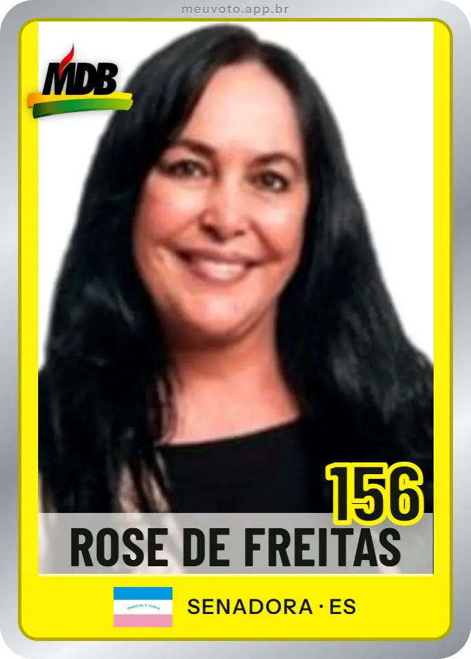 Carta de Rose de Freitas, número 156, MDB