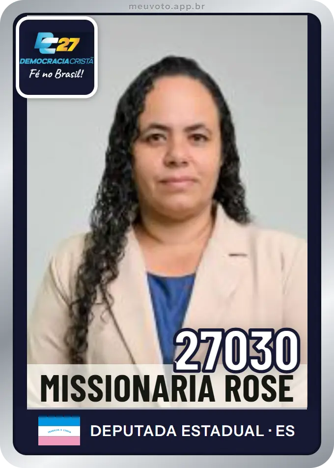 Carta de Missionaria Rose, número 27030, DC