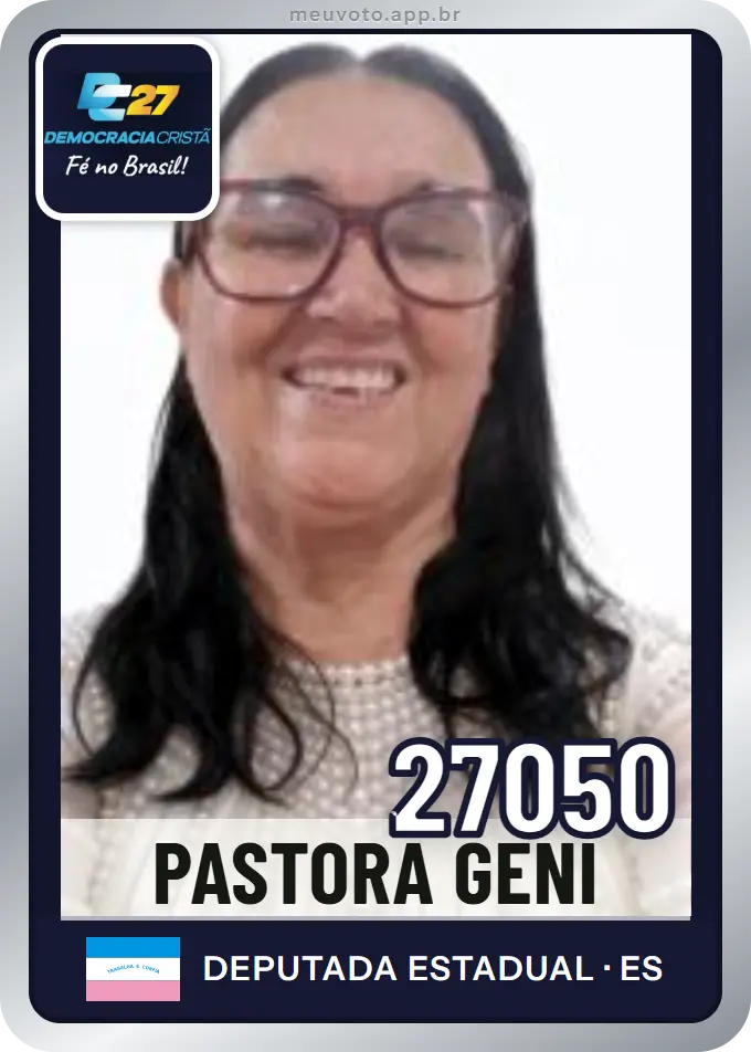 Carta de Pastora Geni, número 27050, DC