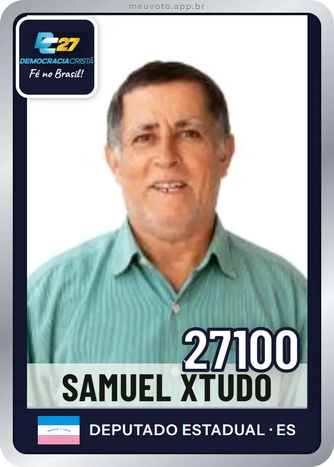 Carta de Samuel Xtudo, número 27100, DC