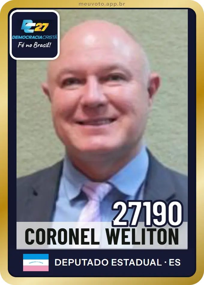 Carta de Coronel Weliton, número 27190, DC