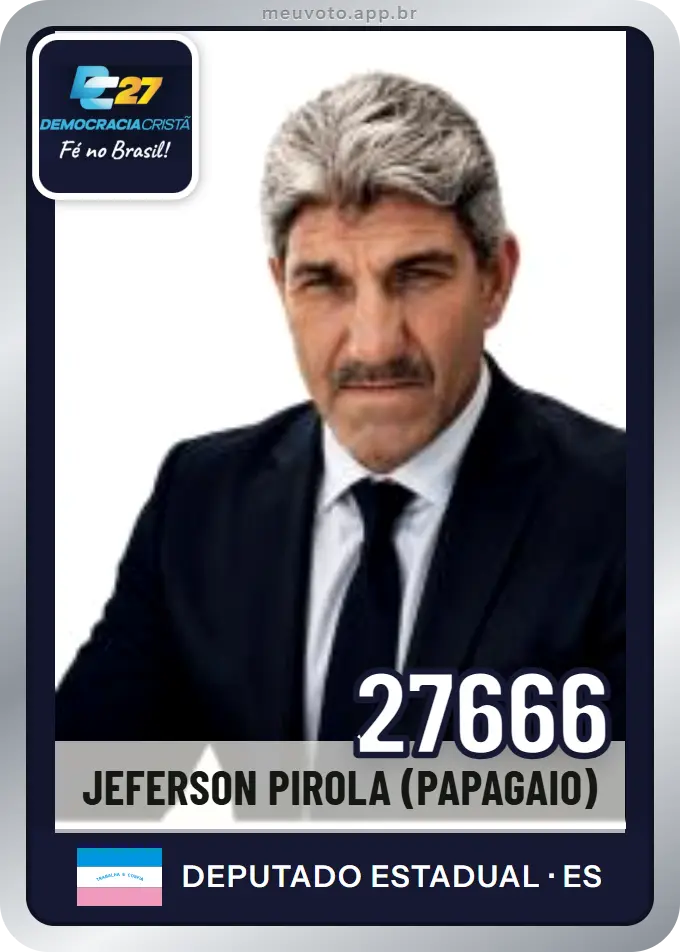 Carta de Jeferson Pirola (papagaio), número 27666, DC