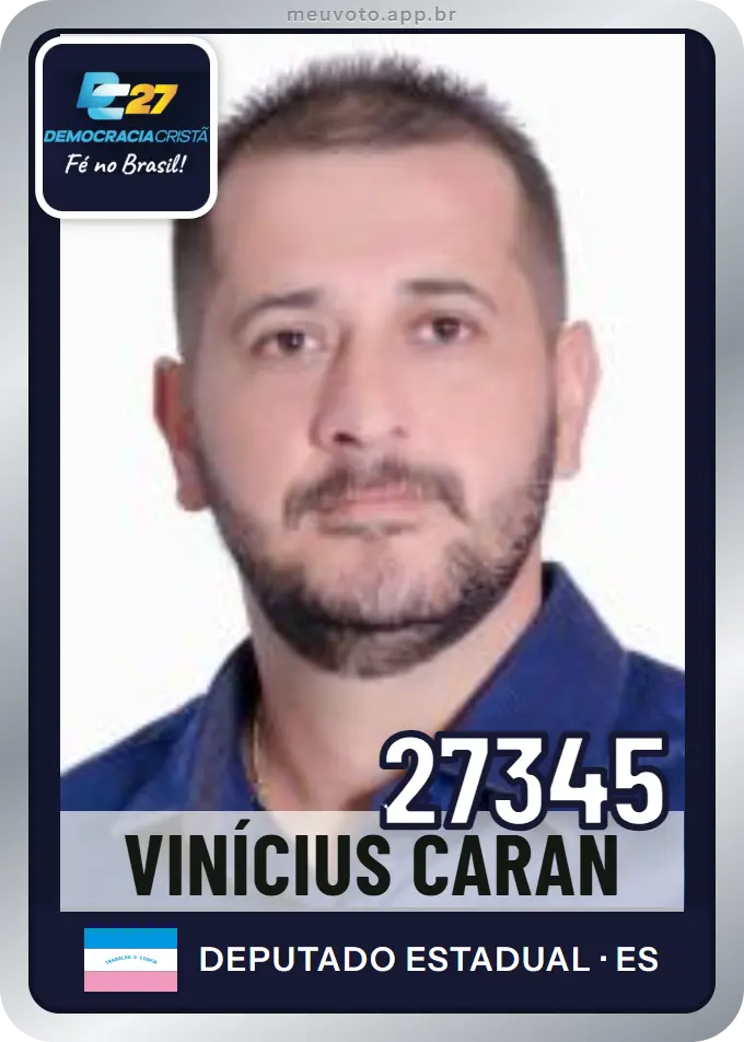 Carta de Vinícius Caran, número 27345, DC