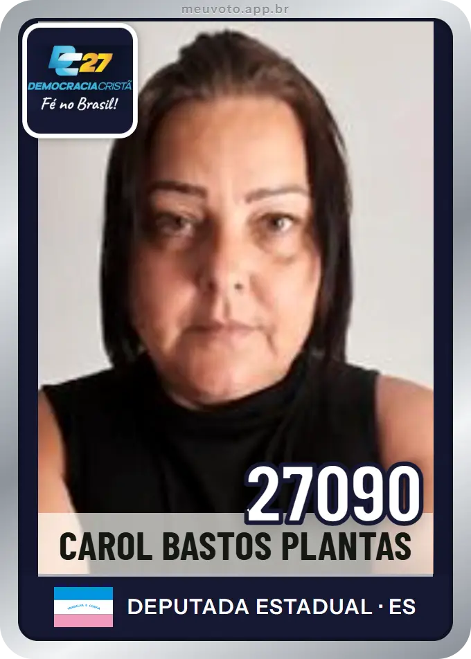 Carta de Carol Bastos Plantas, número 27090, DC