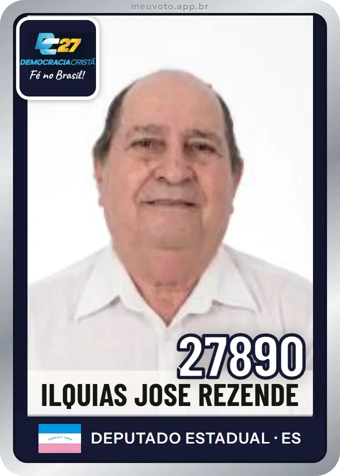 Carta de Ilquias Jose Rezende, número 27890, DC