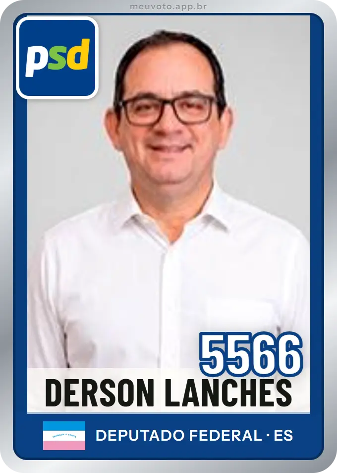 Carta de Derson Lanches, número 5566, PSD