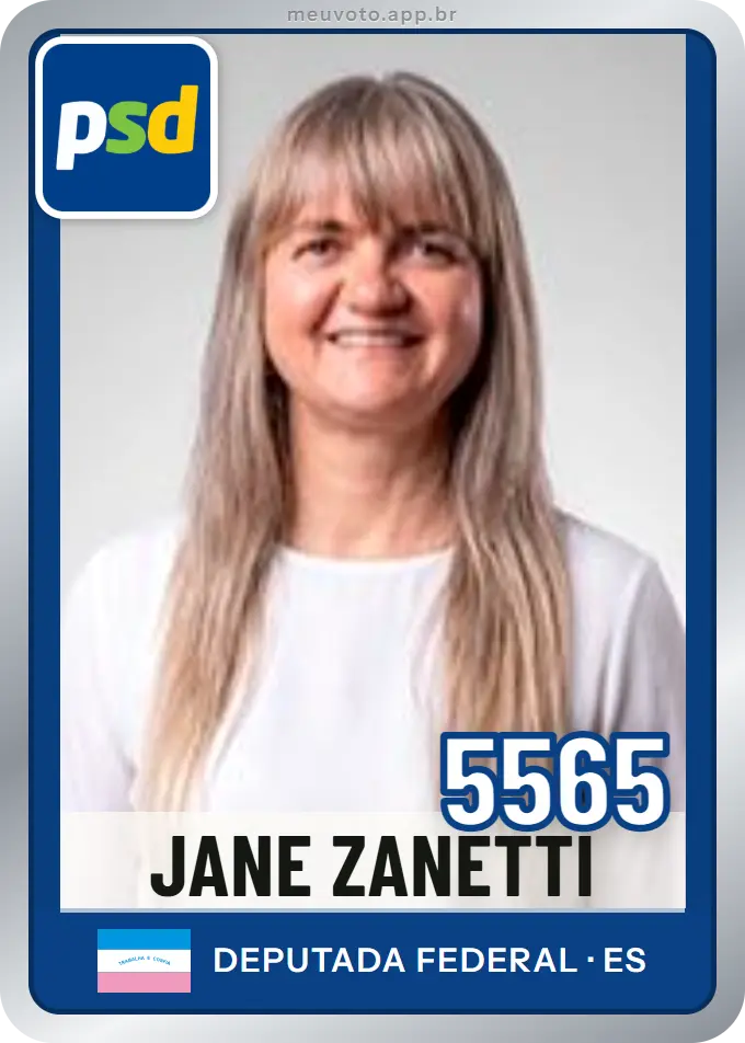 Carta de Jane Zanetti, número 5565, PSD