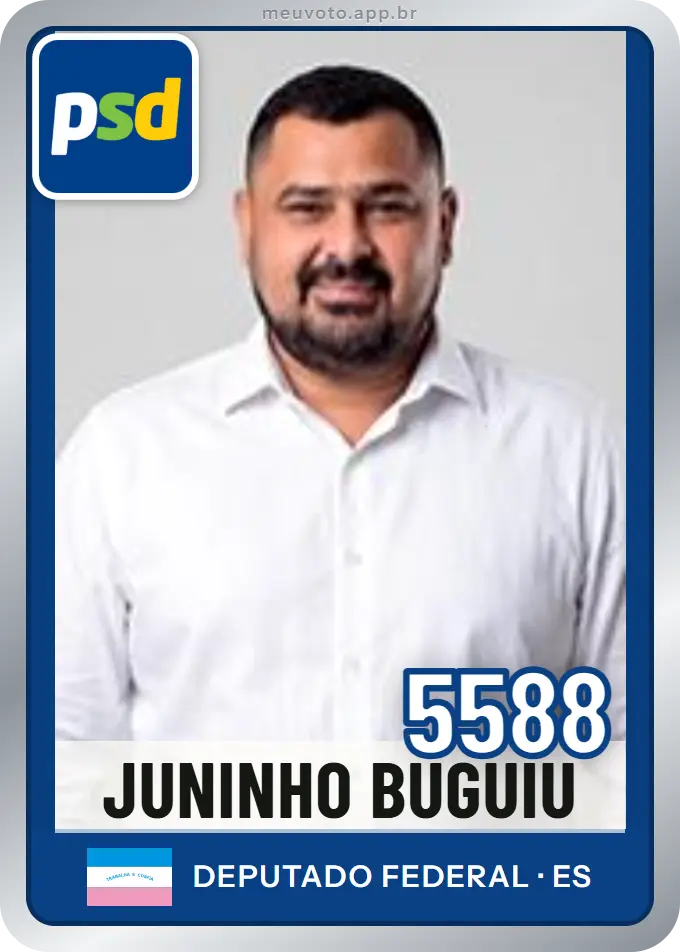 Carta de Juninho Buguiu, número 5588, PSD
