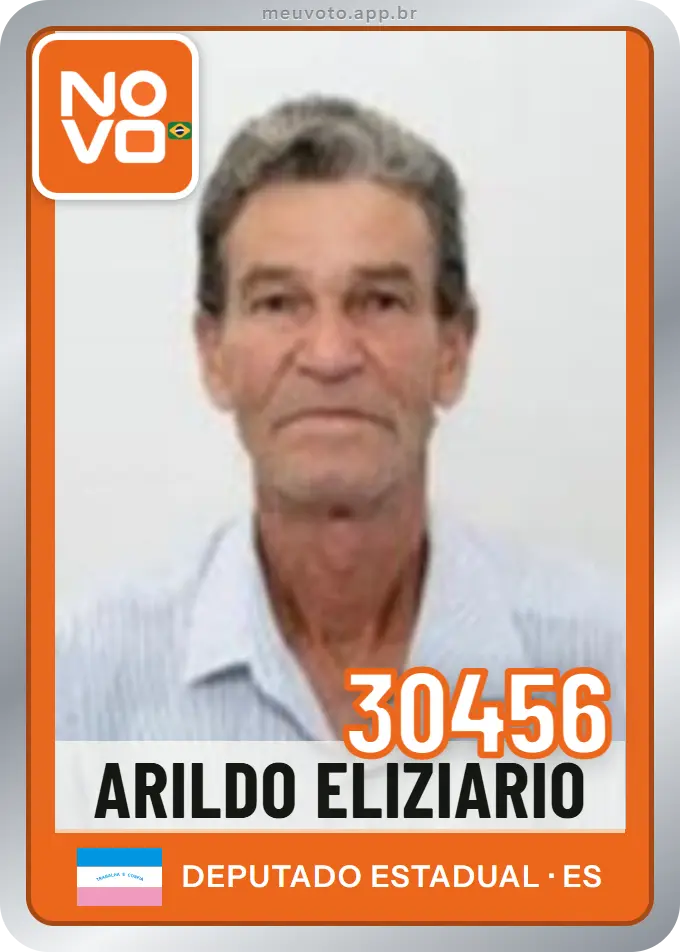 Carta de Arildo Eliziario, número 30456, Novo