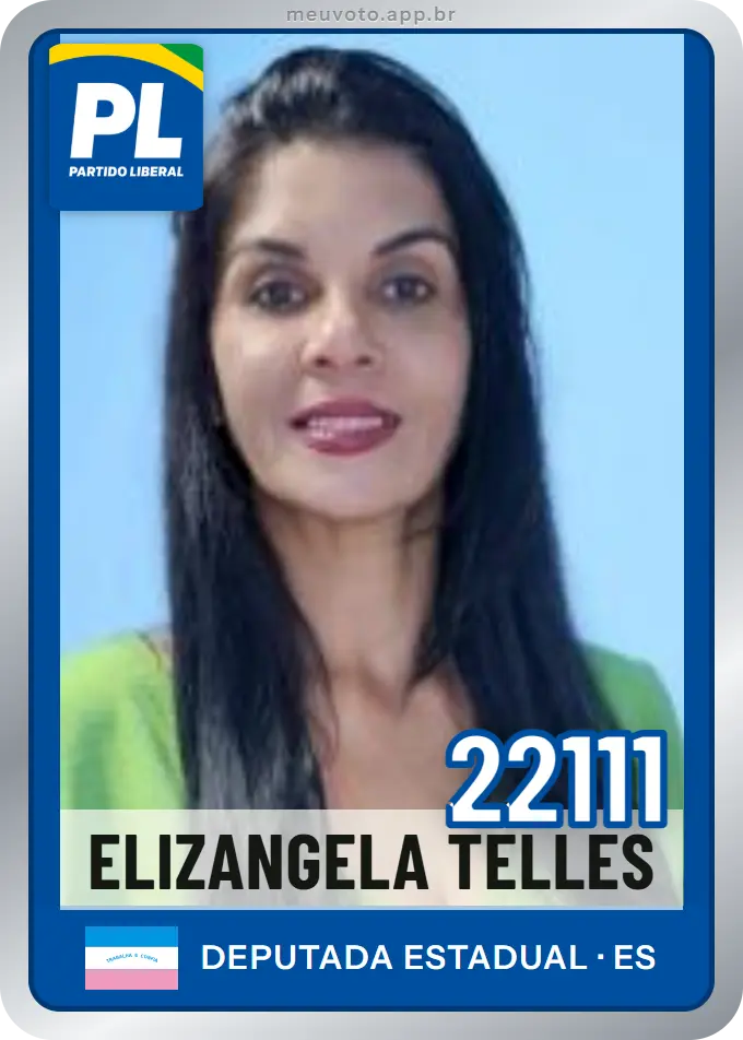 Carta de Elizangela Telles, número 22111, PL