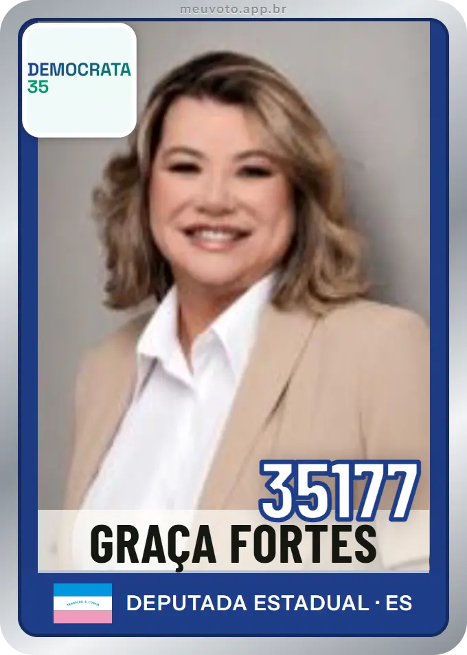 Carta de Graça Fortes, número 35177, Democrata