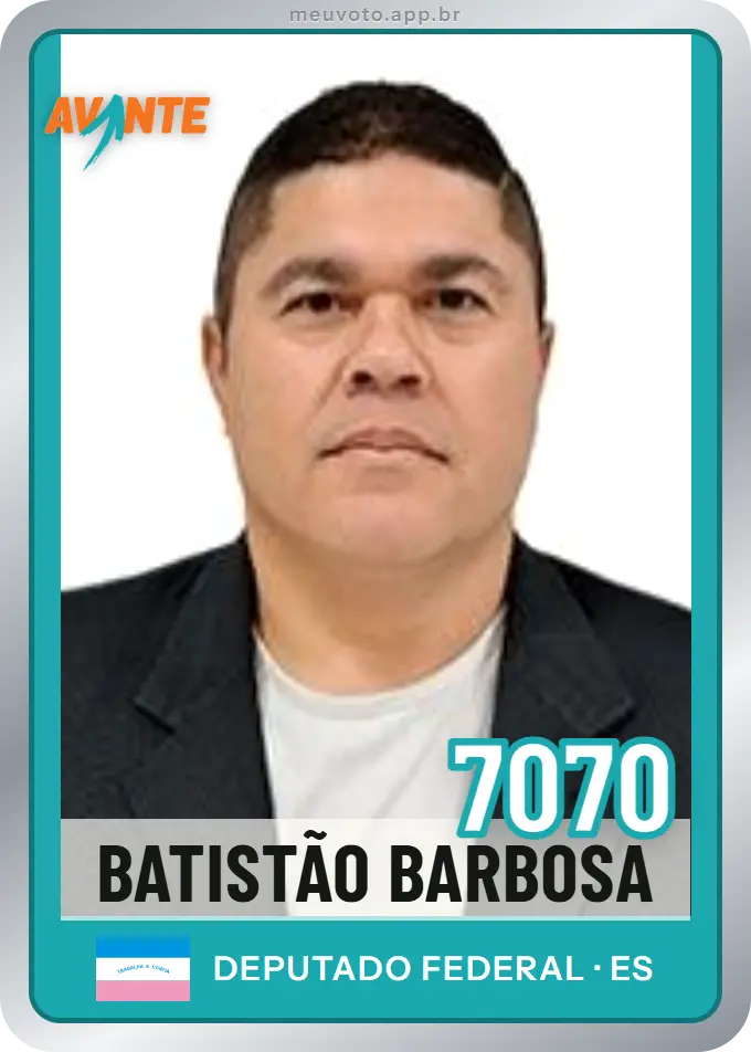 Carta de Batistão Barbosa, número 7070, Avante