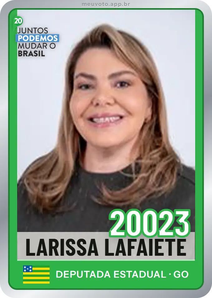Carta de Larissa Lafaiete, número 20023, Podemos